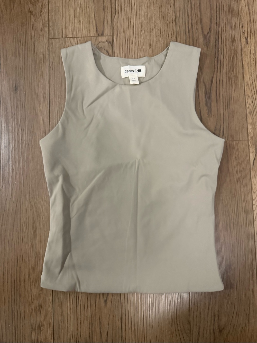 Open Edit Smooth Edit Crewneck Tank Beige Pumice (Size XS)